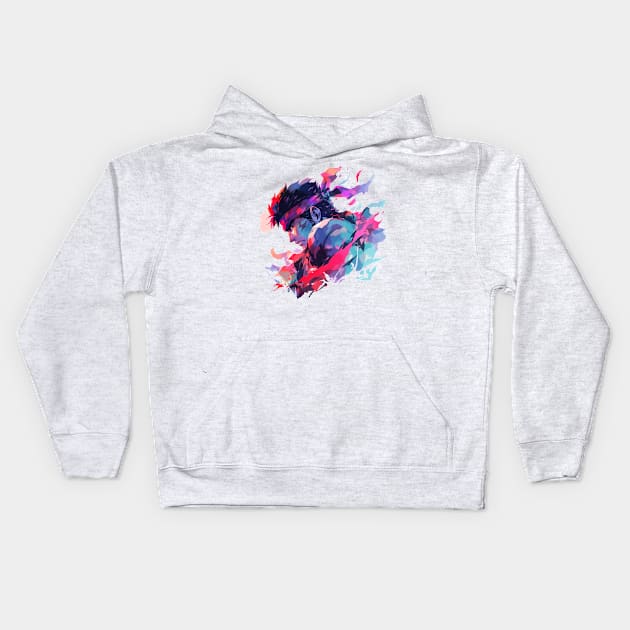 ryu Kids Hoodie by piratesnow